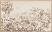 K VI 086
<br/>
Kasteel in riviervallei
<br/>
<em>Onofri, Crescenzio (1634-1714)</em>